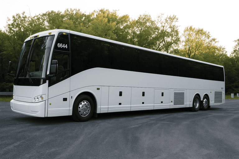 exterior of Las Vegas Coach Bus Service coach bus