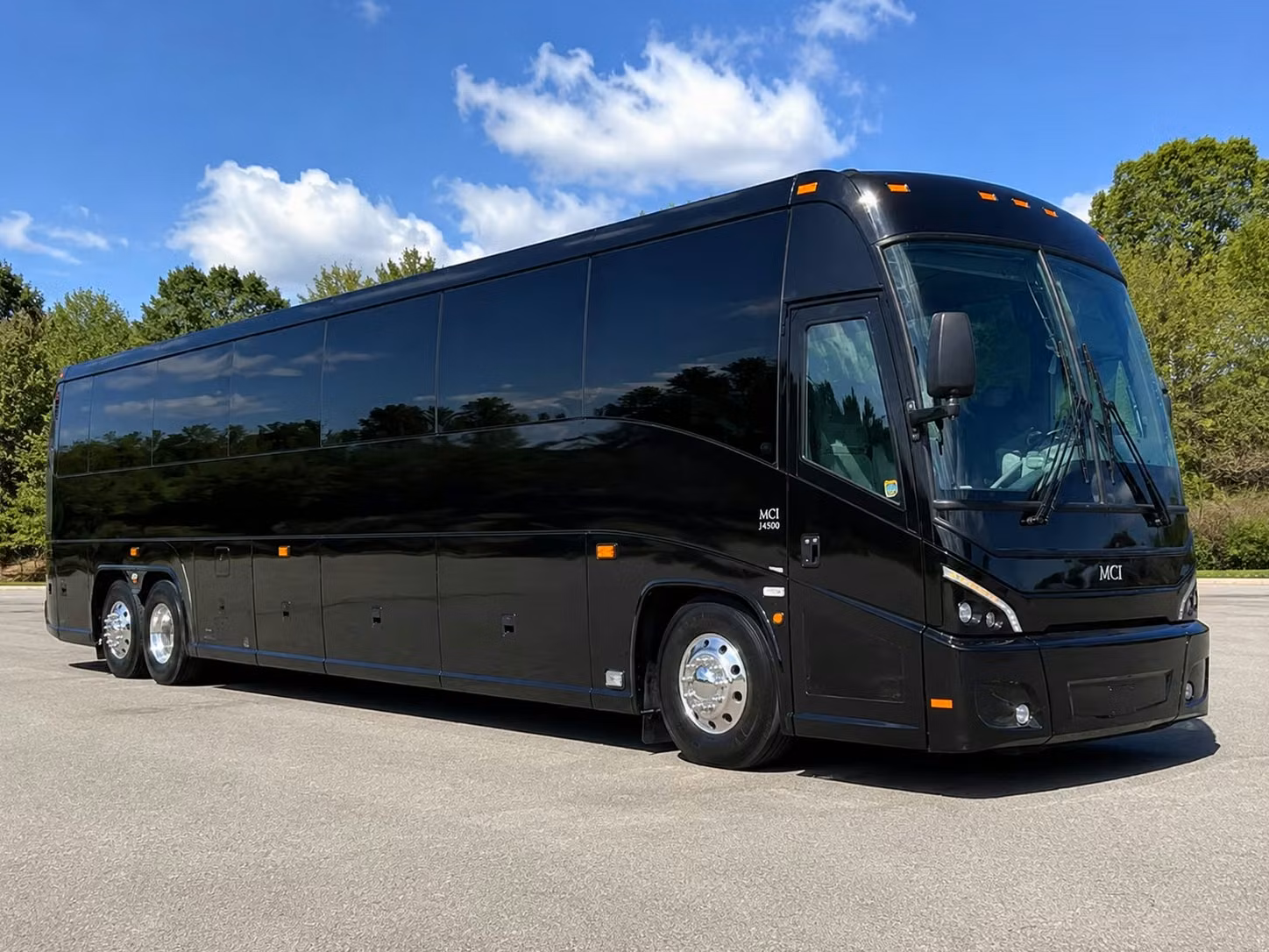 las vegas charter bus interior