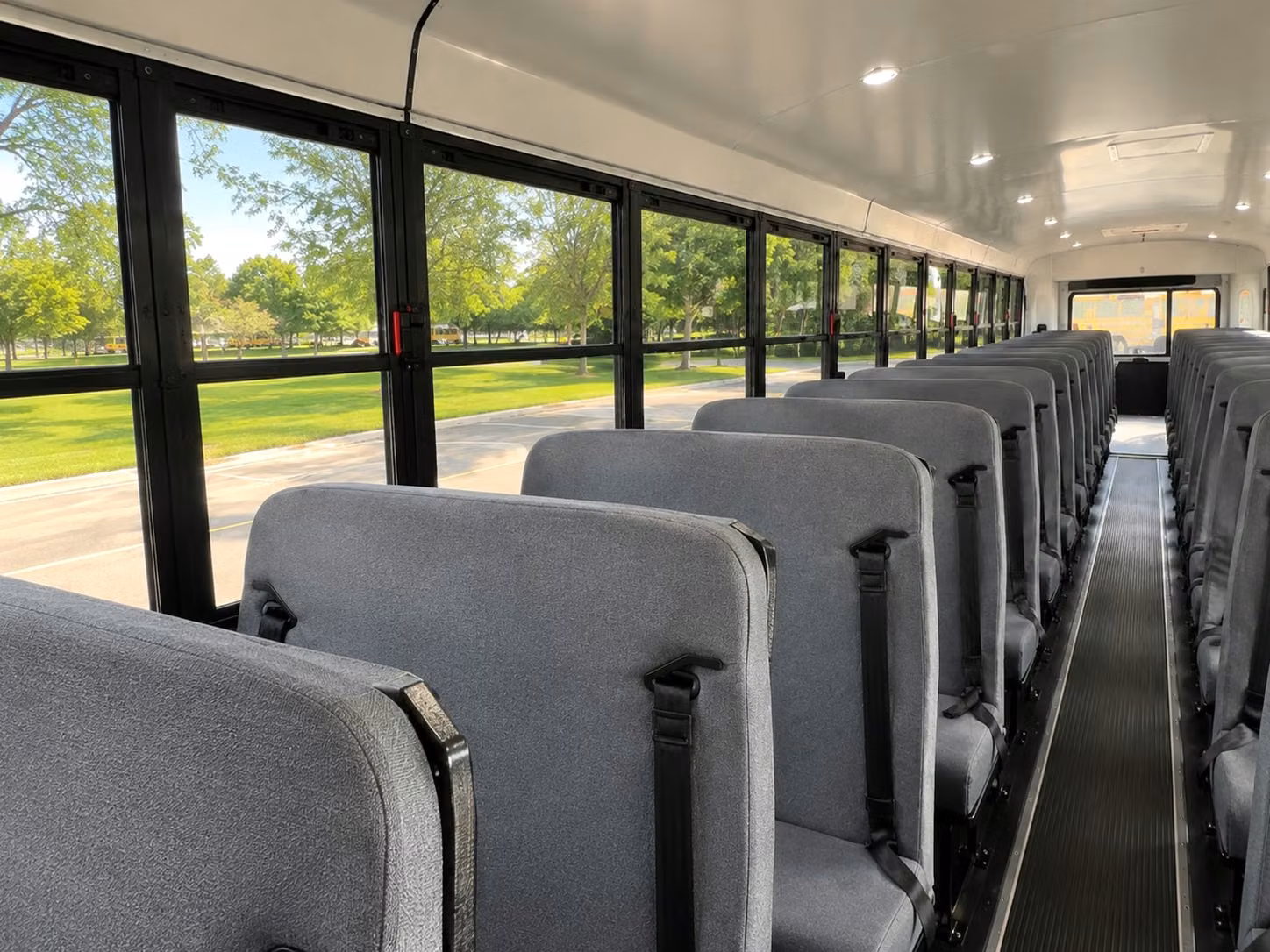 school bus interior
